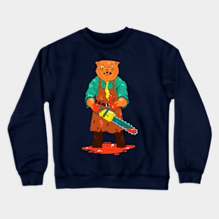 angry cat Crewneck Sweatshirt